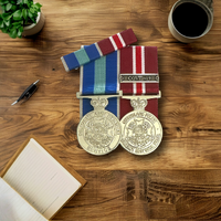 QPS Diligent & Ethical Service and Queensland Emergency Response Medals (Covid-19) + Ribbon Bar