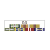 AASM 75, AFG, IRQ, HOSM, DLSM, ADM AND ISAF MEDAL RIBBON BAR DECAL - PROUDLY SERVED 200mm WIDTH | AUSSIE | PRIDE | SERVICE