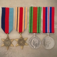 WWII AFRICA STAR MEDAL SET | ANTIQUE TONE | WORLD WAR TWO | AUSTRALIA | ARMY