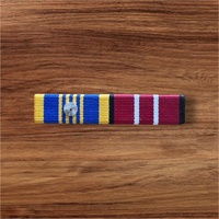 LONG SERVICE & DEFENCE MEDAL (1 ROSETTE)  RIBBON BAR | DLSM + ADM | AUSTRALIA | UNIFORM