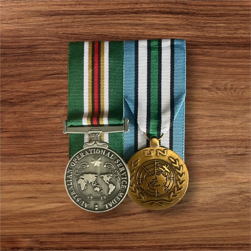 Australian Operational Servivce Medal (Africa) + UN Africa Medals (Mounted) - Replica