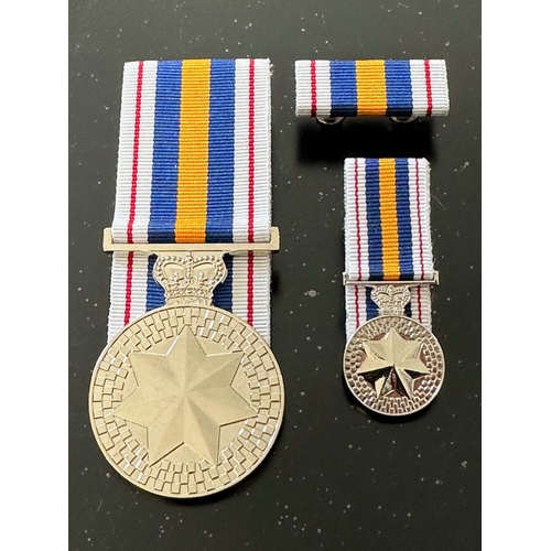 National Police Service Medal Set + Mini | Mounted | QPS | NPSM | Australia