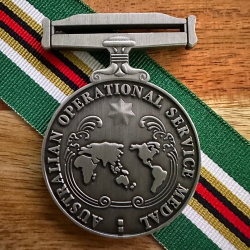 AUSTRALIAN OPERATIONAL SERVICE MEDAL - AFRICA | REPLICA | FULL SIZE | AOSM | MILITARY | AWARD | SUDAN