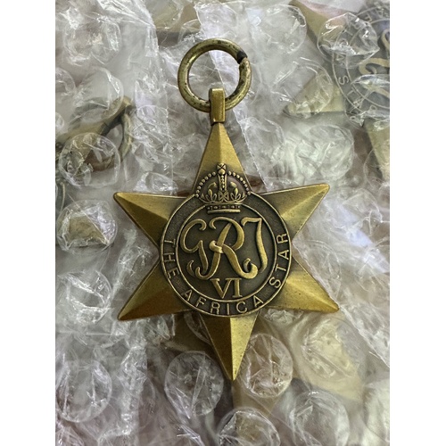 5 x AFRICA STAR MEDALS - ANTIQUE TONE | DEALER | BULK | LOT | WHOLESALE | REPLICA