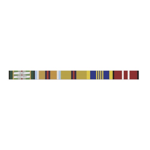 AASM, AFGHANISTAN, IRAQ, DLSM + ADM MEDAL RIBBON BAR STICKER / DECAL | WATER & UV PROOF [size: 15mm x 180mm]